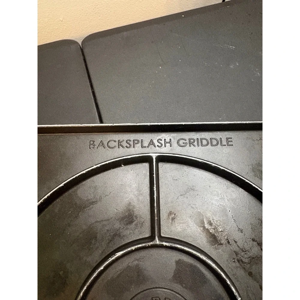 Nordic Ware Backsplash Griddle Cast Aluminum Stovetop Pan Made in USA Black